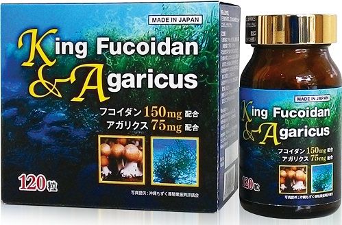 King Fucoidan & Agaricus Viên uống hỗ trợ điều trị ung thư Nhật Bản
