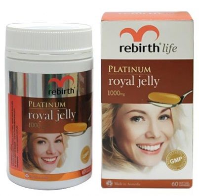 Sữa ong chúa Rebirth của Úc Platinum Royal Jelly 1000mg