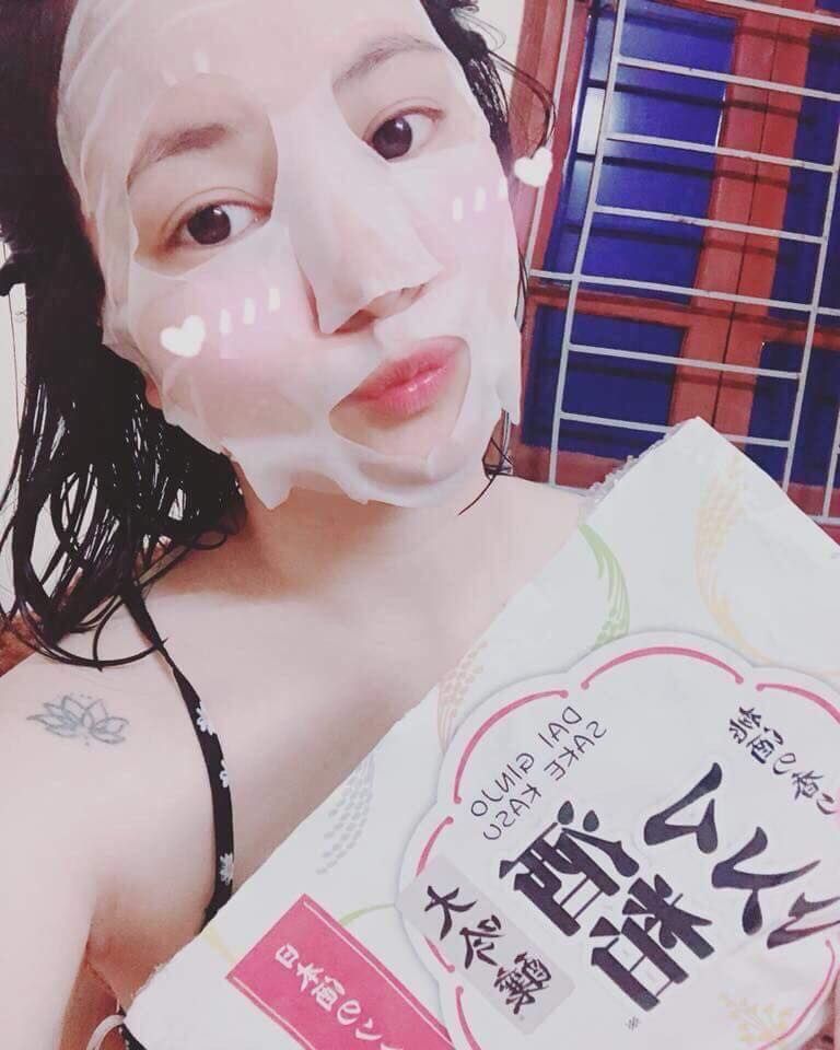 Mặt Nạ Bã Rượu Sake Kasu Face Mask Nhật Bản 2
