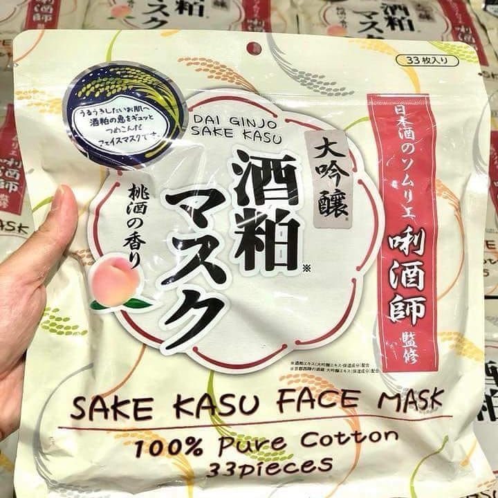 Mặt Nạ Bã Rượu Sake Kasu Face Mask Nhật Bản 1