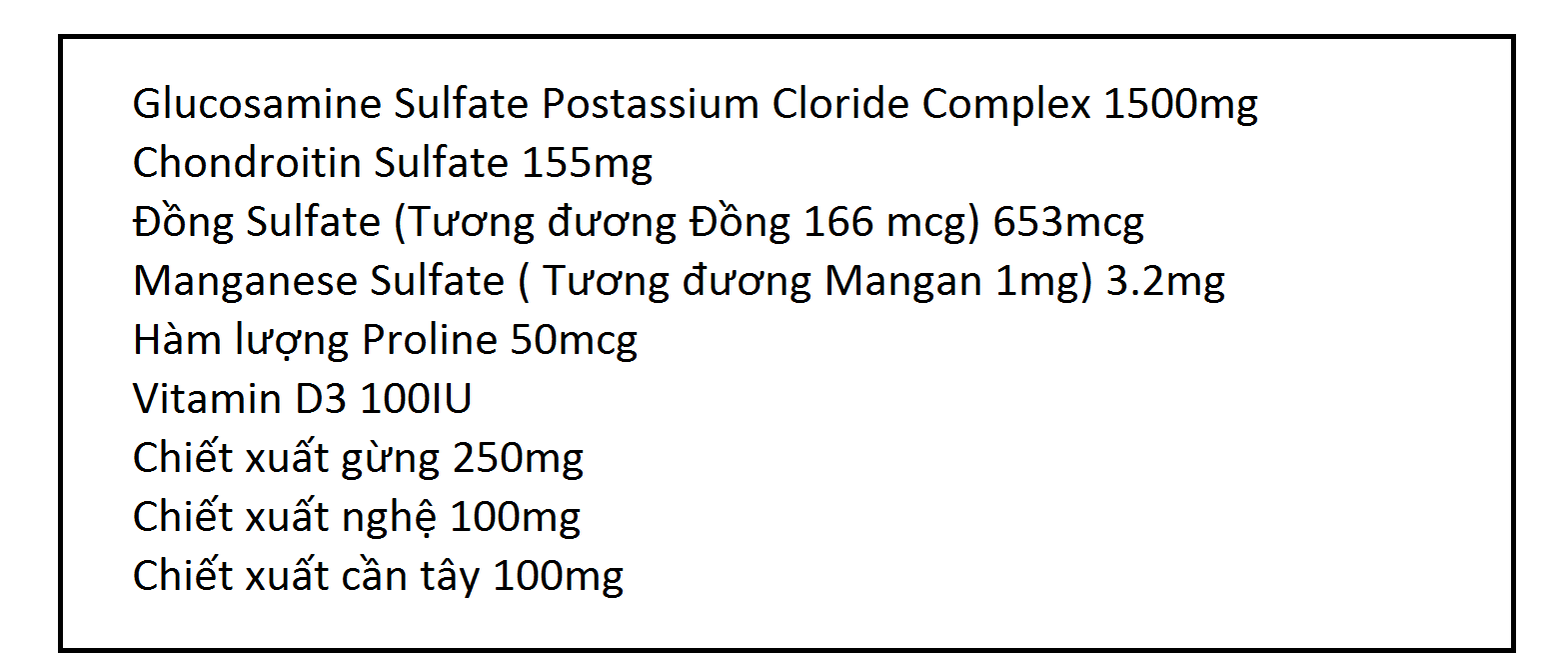 Viên uống Go Glucosamine 1-A-Day 1500mg 3