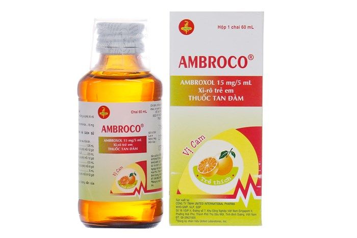 Siro tan đờm Ambroco (60ml)- Điều trị bệnh hô cấp, mãn tính 1