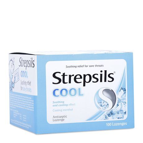 Viên ngậm kháng khuẩn giảm ho Strepsils Cool (100 viên/hộp) 1