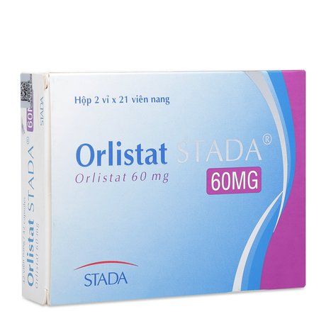 Thuốc hỗ trợ trị bệnh béo phì, ngừa tăng cân Orlistat Stada 1