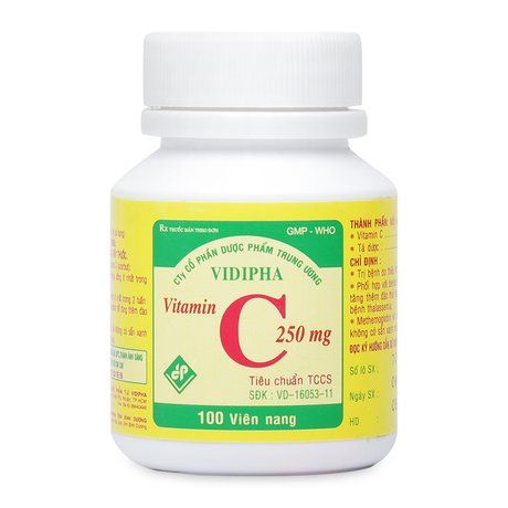 Thuốc điều trị thiếu hụt Vitamin C ( Chai 100 viên) 1