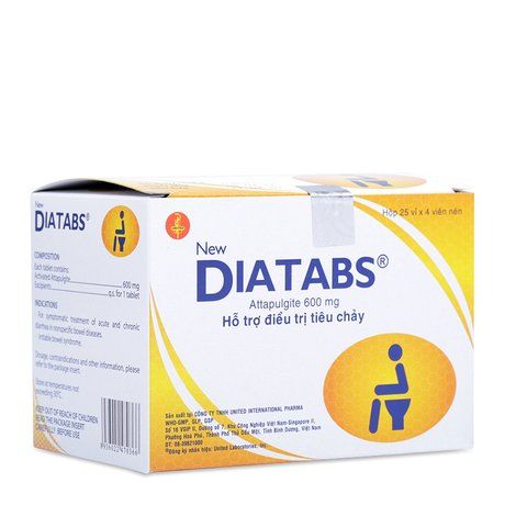 Thuốc hỗ trợ trị tiêu chảy cấp, mãn tính Diatabs AttaPulgite 1