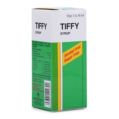 Siro điều trị giảm các chứng cảm thông thường Tiffy (30ml) 1