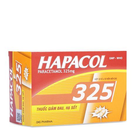 Thuốc giảm đau và hạ sốt Hapacol (325mg) 1