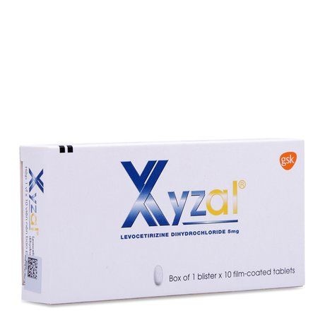 Thuốc điều trị các trường hợp dị ứng Xyzal(5mg)- Xuất xứ Anh 1