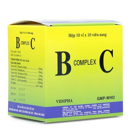 Thuốc dự phòng thiếu các Vitamin nhóm B, nhóm C B Complex C 1