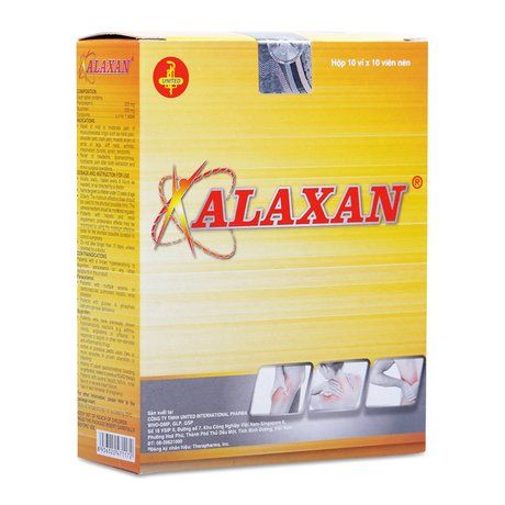 Thuốc làm giảm các cơn đau cơ và đau xương Alaxan 1