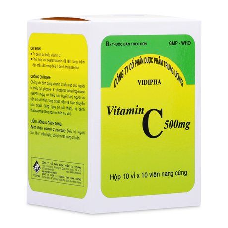 Thuốc trị bệnh do thiếu Vitamin C, đào thải sắt Vitamin C 1