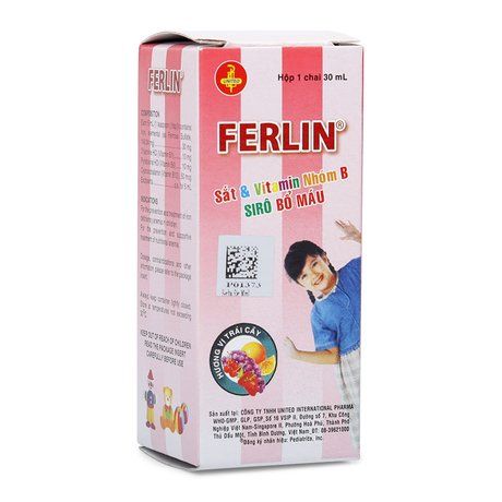 Siro phòng & điều trị thiếu máu do thiếu sắt ở trẻ em Ferlin 1