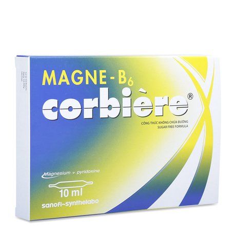 Thuốc bổ sung Vitamin B6 và Magie- Magne B6 Corbiere 10ml 1