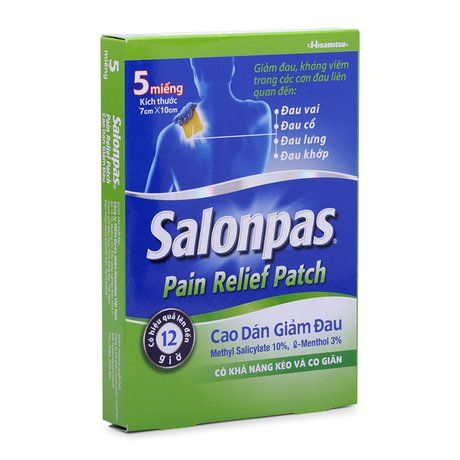 Cao dán giảm đau và kháng viêm Salonpas Pain Relief Patch 1