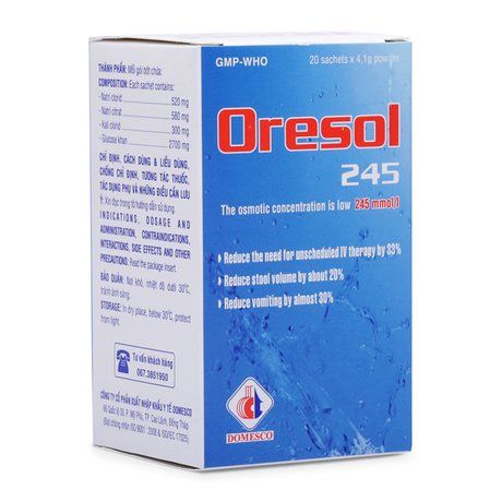 Thuốc trị mất nước do tiêu chảy ở trẻ & người lớn Oresol 245 1
