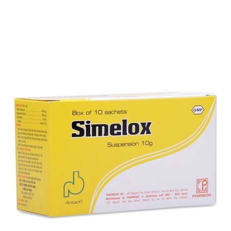 Thuốc điều trị rối loạn tiêu hóa, đầy hơi Simelox (10g) 1