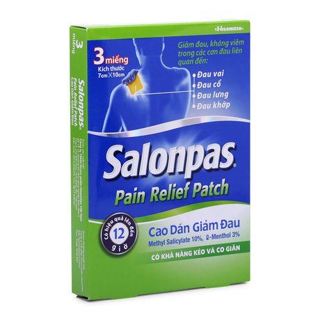 Cao dán giảm đau, kháng viêm Salonpas Pain Relief Patch 1