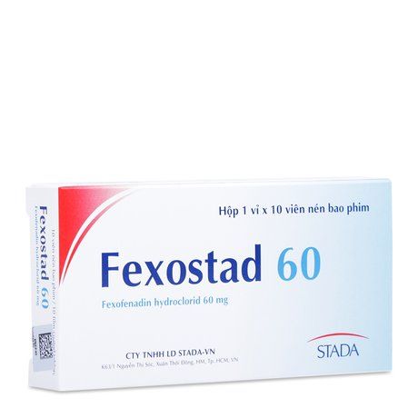 Thuốc trị viêm mũi dị ứng, nổi mề đay vô căn mãn Fexostad 60 1