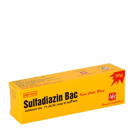 Kem xoa chữa bỏng Sulfadiazin Bạc 1% (20g) 1