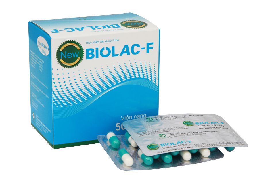 Viên nang hỗ trợ tiêu hóa Biolac- F (1 vỉ x 10 viên) 1