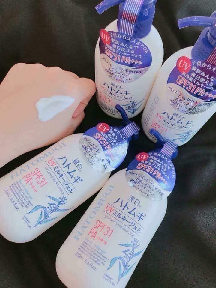 Sữa Dưỡng Thể Chống Nắng Trắng Da Hatomugi SPF31 PA+++ Nhật Bản 2