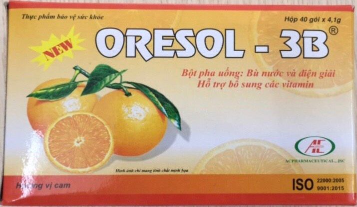 Bột pha uống Oresol- 3B hương cam- Hỗ trợ bổ sung vitamin 1