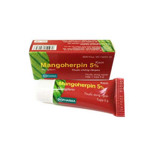 Kem bôi ngoài da mangoherpin 5% 5g- Bv Pharma 1