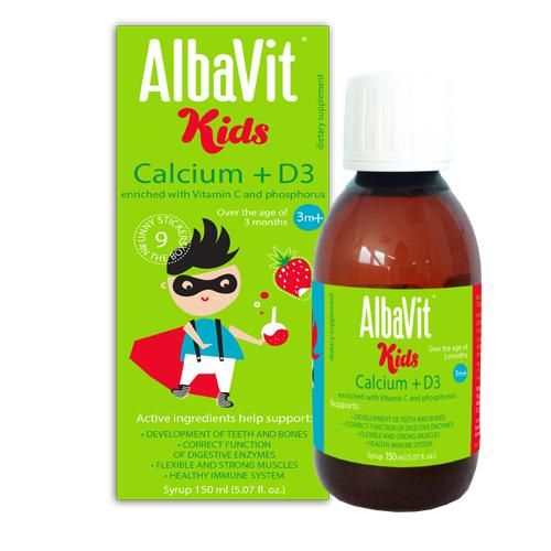 Dung dịch uống Albavit Kids Calcium+ D3 (150ml) 1