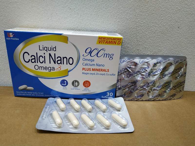 Calci Nano Omega 3 hỗ trợ xương khớp và phát triển chiều cao 1