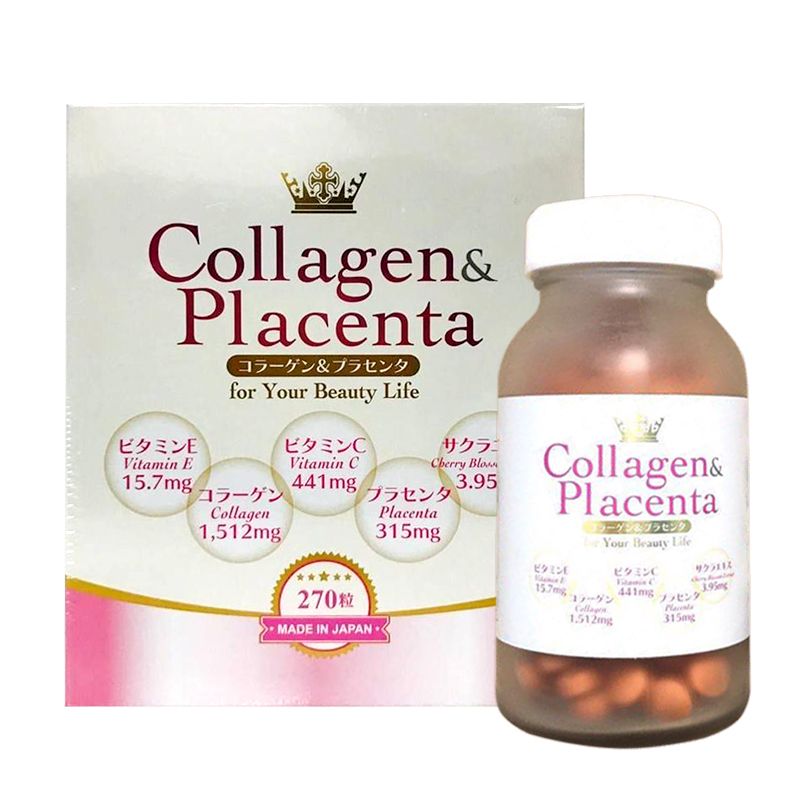 Viên Uống Collagen Placenta Chính Hãng Của Nhật Bản 1