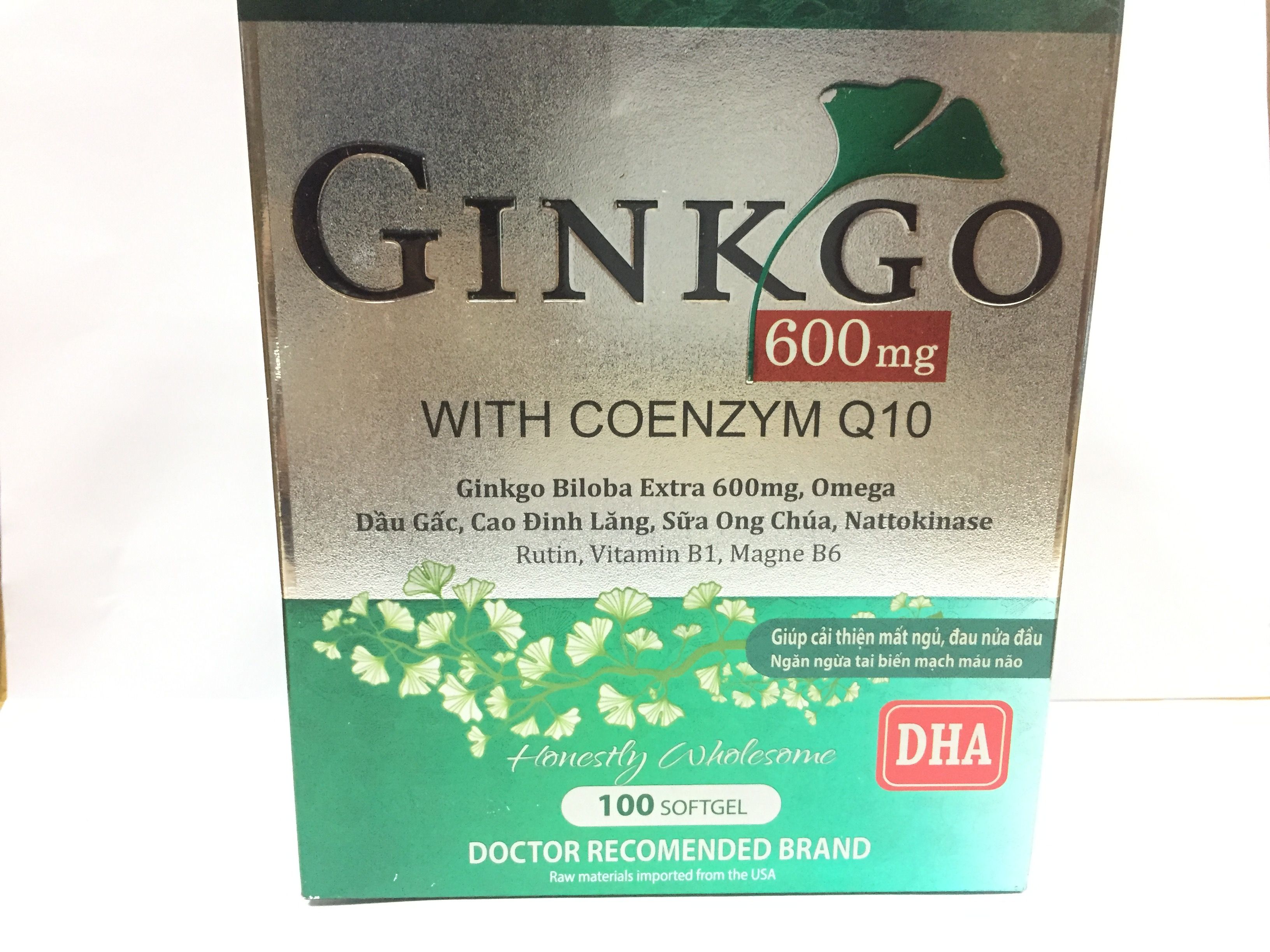 Ginkgo 600 giúp cải thiện giấc ngủ, đau nửa đầu 1