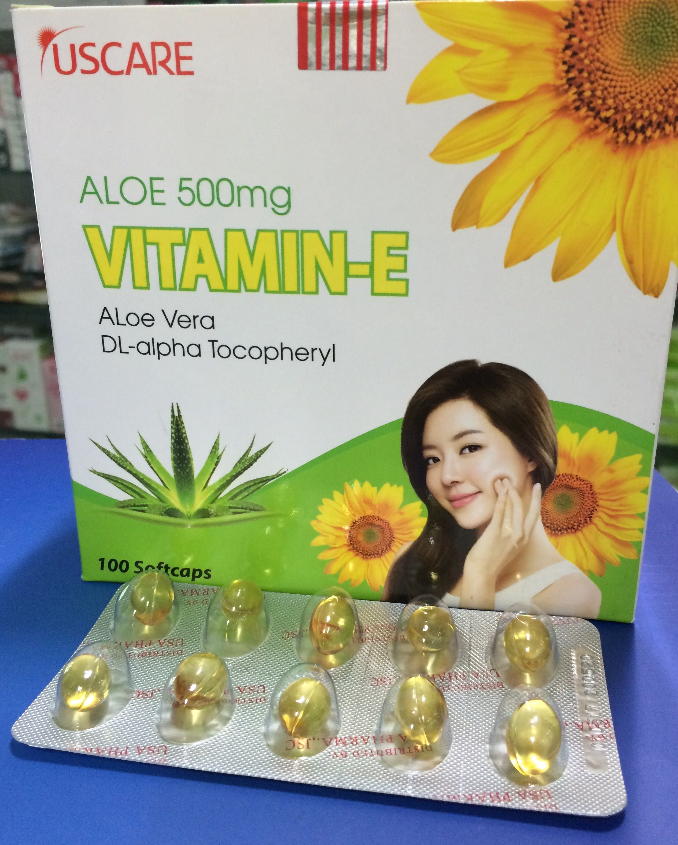 Vitamin E lô hội Aloe Vera 500mg ( 10 viên/ vỉ) 1