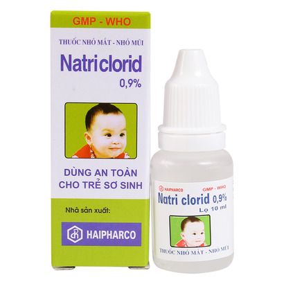 Nước nhỏ mắt mũi Natriclorid 0,9% 10ml 1