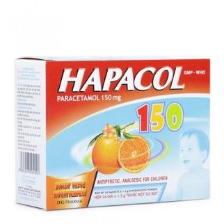 Thuốc giảm đau hạ sốt cho trẻ em Hapacol 150 hương cam 1