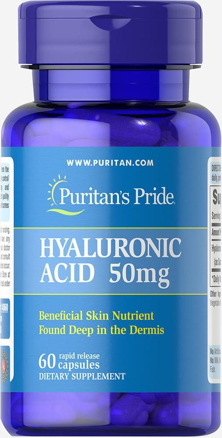 Viên Uống Hỗ Trợ Cấp Nước Puritan's Pride Hyaluronic Acid 50 Mg 2