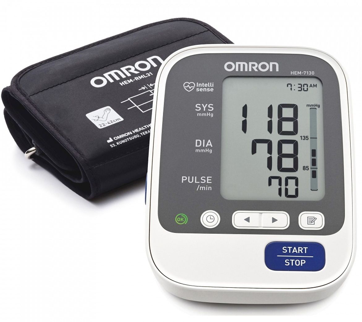 Máy đo huyết áp bắp tay Omron Hem 7130 công nghệ Intellisense tự động 1