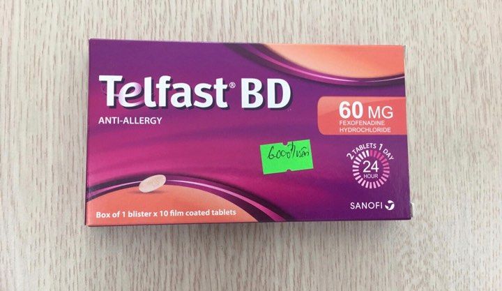 Thuốc Telfast BD 60mg - Điều trị viêm mũi dị ứng, nổi mề đay