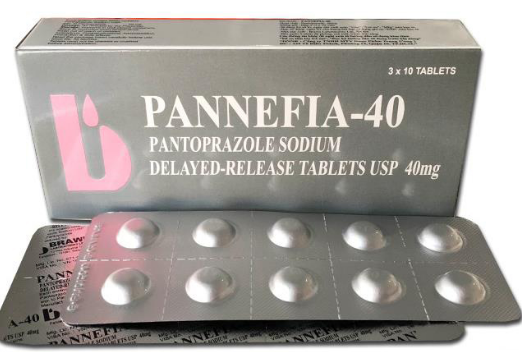 Thuốc Pannefia-40 điều trị viêm thực quản loét dạ dày, tá tràng (vỉ 10 viên)
