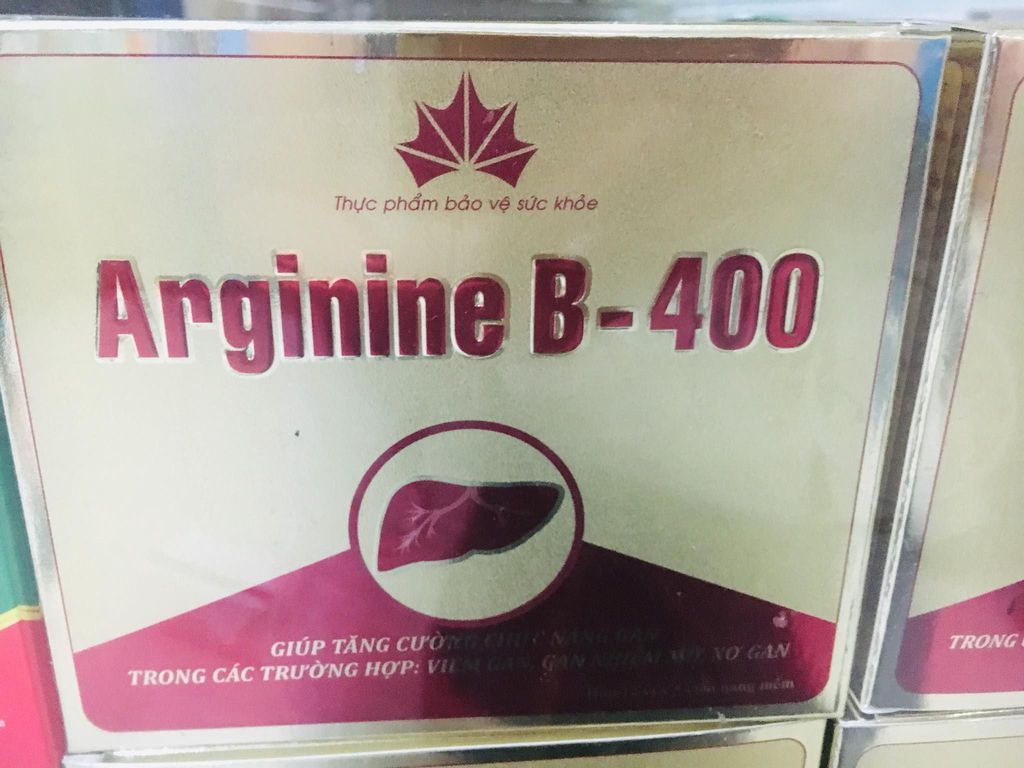 Viên uống hỗ trợ tăng cường chức năng gan Arginine B- 400