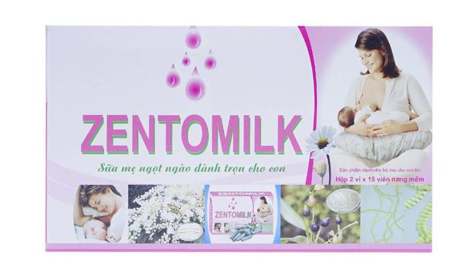 Viên hỗ trợ cải thiện sữa mẹ Zentomilk (mẫu mới)