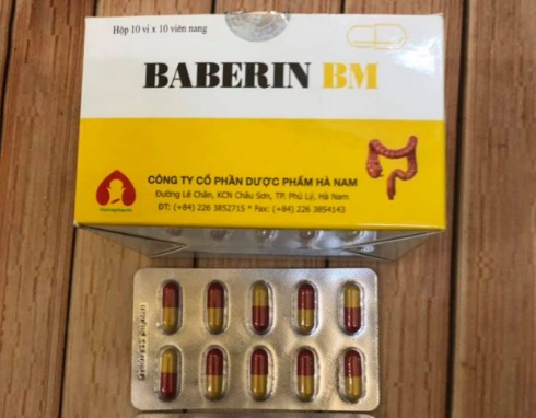 Baberin BM Dược phẩm Hà Nam vỉ 10 viên nang