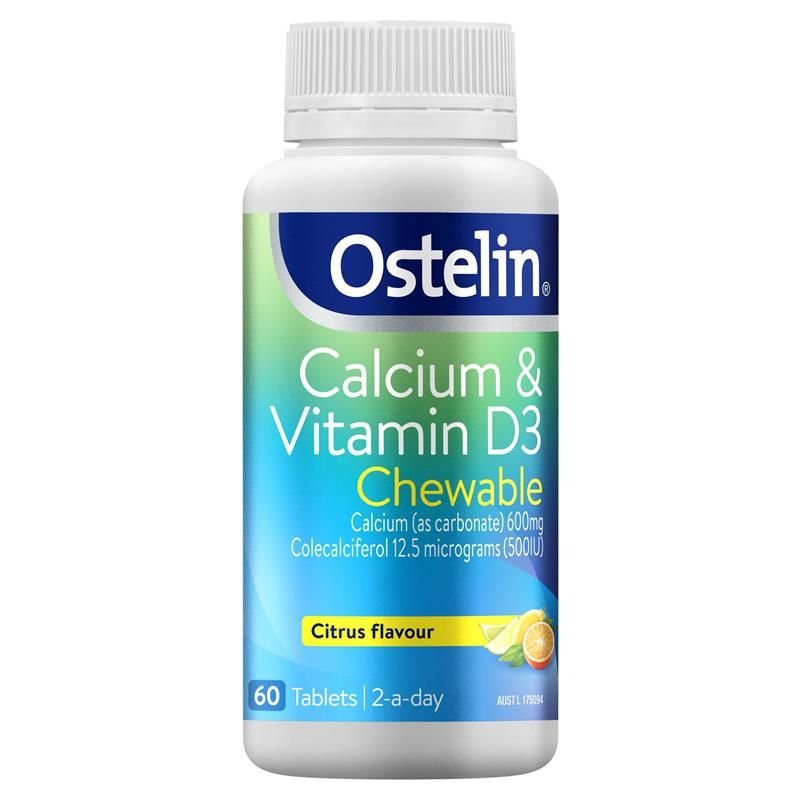 Viên Nhai Calcium & Vitamin D3 Ostelin chính hãng từ Úc