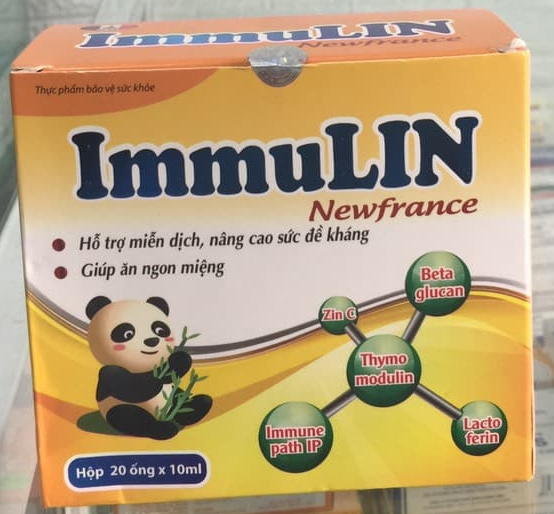 ImmuLin Newfrance hỗ trợ tăng cường sức đề kháng hộp 20 ống
