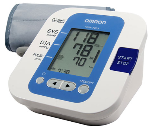 Máy đo huyết áp bắp tay Omron HEM-7203 chính hãng