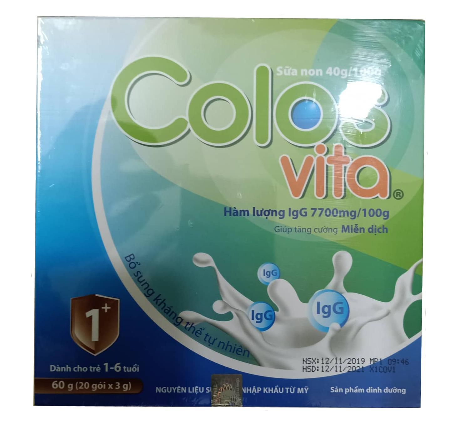 Sữa non Colosvita cho trẻ từ 1 - 6 tuổi mẫu mới