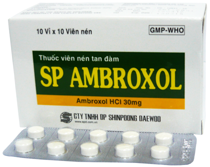 Thuốc trị ho, long đờm SP Ambroxol HCL 30mg Shinpoong Daewoo