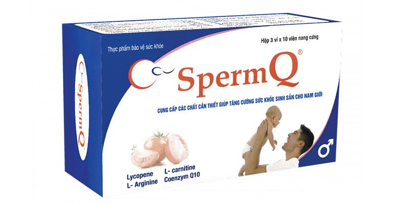 SpermQ – Hỗ trợ mạnh tinh, tăng khả năng thụ thai tự nhiên cho nam