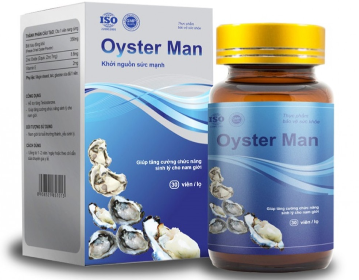 Viên uống tăng cường sinh lý nam Oyster Man hộp 30 viên