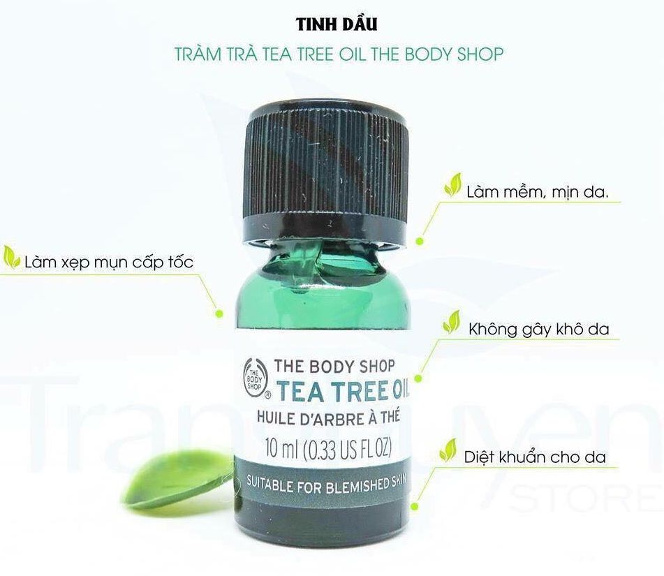 Công dụng của tinh dầu trị mụn The Body Shop Tea Tree Oil